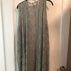 LuLaRoe Grey Lace Joy XL